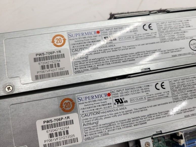 SuperMicro 4x LFF X10DRW-i 2x E5-2640v3 2.6Ghz 64GB Ram 1U Server