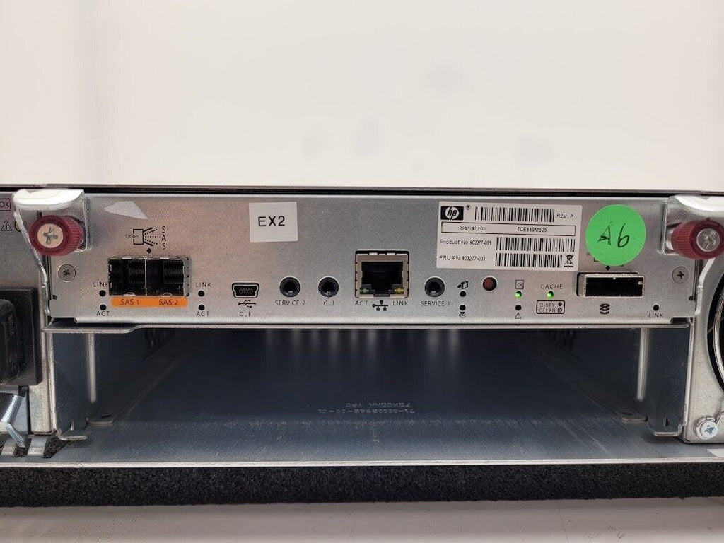 HP 803277-001 MSA 1040 2 Port 12Gb SAS SFF Storage Dual Controller CF Card