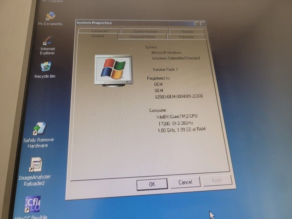 Advantech PPC-177T-BARE-TE Color TFT LCD Operator Touch Panel HMI 17" Screen E