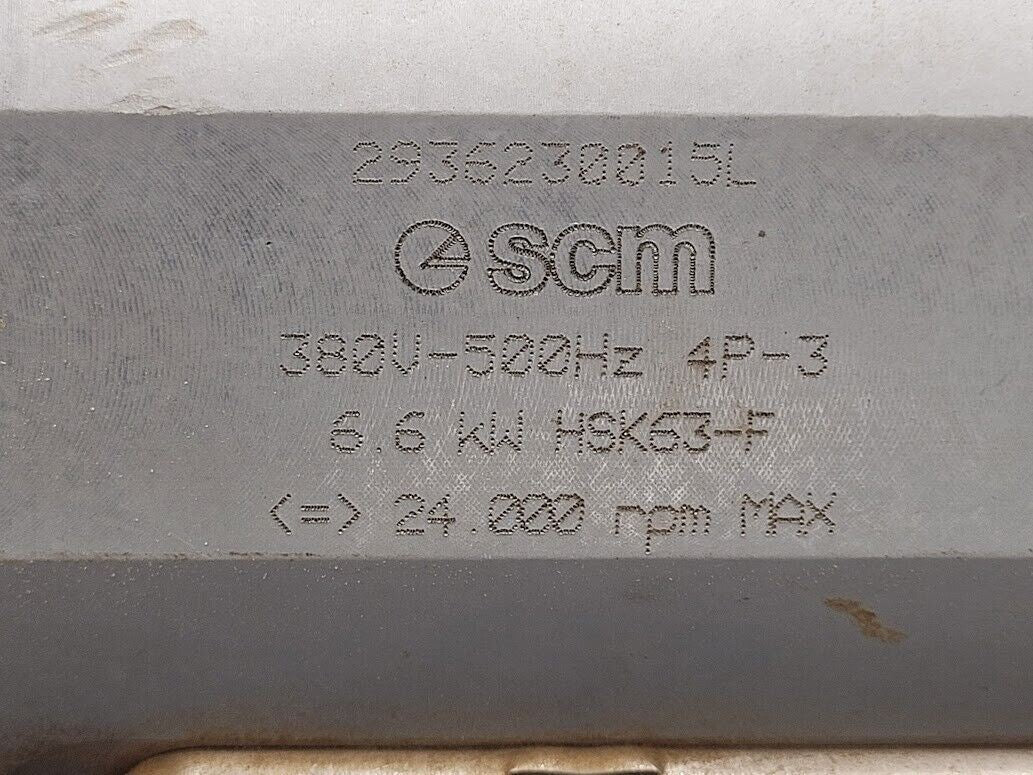 SCM Tech 80 6.6kW 380V 500Hz 4P-3 24K RPM Quick Tool Change Spindle Parts/Repair