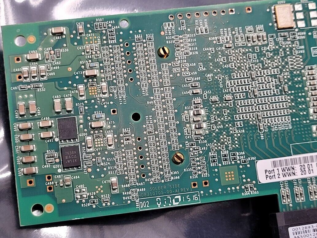 Dell Qlogic QTD2662L 2 Port  FC HBA HD8310405-71 2x SFPs Custom Bracket