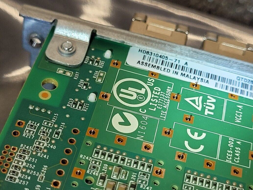 Dell Qlogic QTD2662L 2 Port  FC HBA HD8310405-71 2x SFPs Custom Bracket