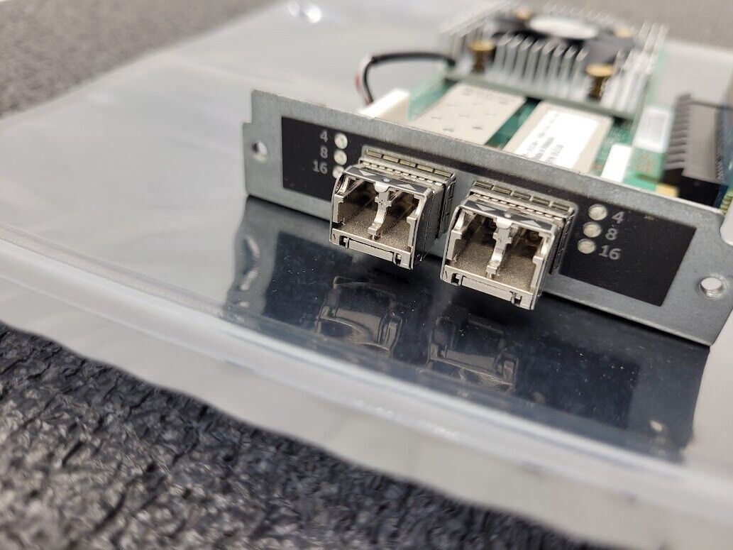 Dell Qlogic QTD2662L 2 Port  FC HBA HD8310405-71 2x SFPs Custom Bracket