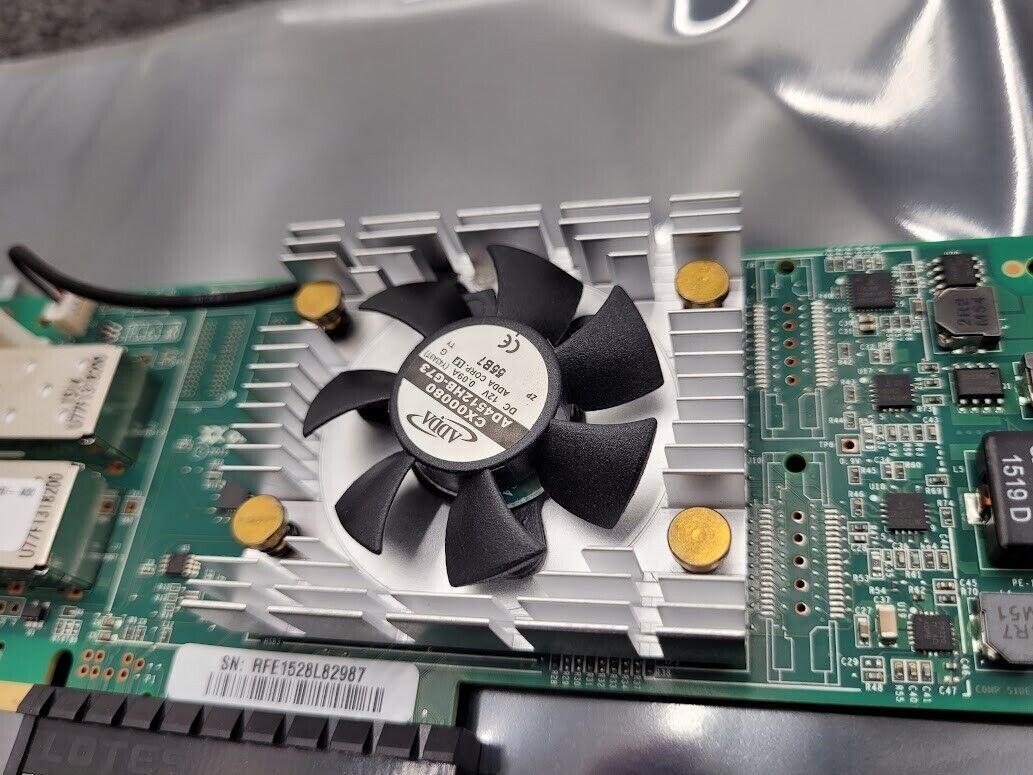 Dell Qlogic QTD2662L 2 Port  FC HBA HD8310405-71 2x SFPs Custom Bracket