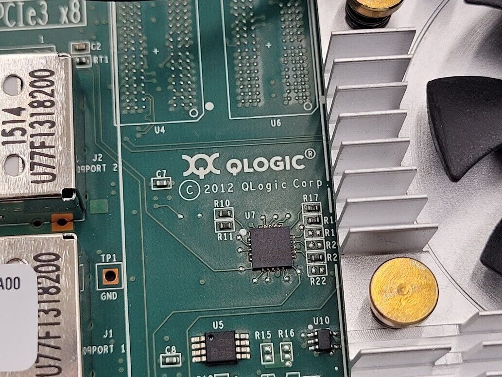 Dell Qlogic QTD2662L 2 Port  FC HBA HD8310405-71 2x SFPs Custom Bracket