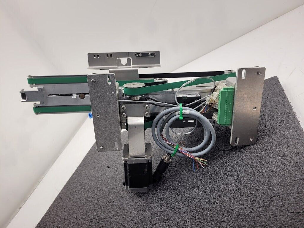 Beckhoff Stepper Motor Driven Extendable 2 Belt Conveyor 13" to 19" Extension A