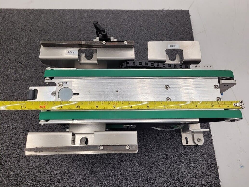 Beckhoff Stepper Motor Driven Extendable 2 Belt Conveyor 13" to 19" Extension A