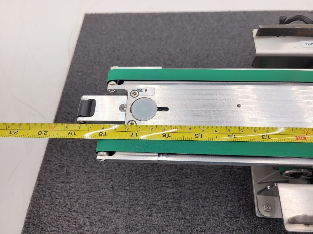 Beckhoff Stepper Motor Driven Extendable 2 Belt Conveyor 13" to 19" Extension A