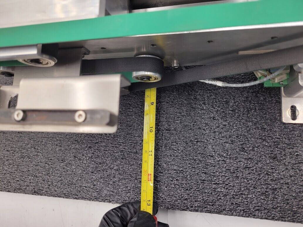 Beckhoff Stepper Motor Driven Extendable 2 Belt Conveyor 13" to 19" Extension A