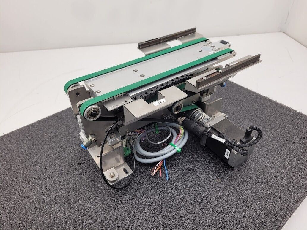 Beckhoff Stepper Motor Driven Extendable 2 Belt Conveyor 13" to 19" Extension A