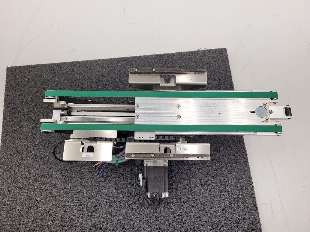 Beckhoff Stepper Motor Driven Extendable 2 Belt Conveyor 13" to 19" Extension A