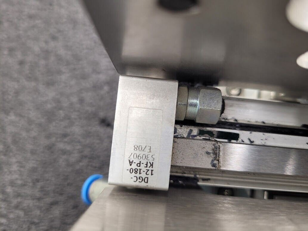 Beckhoff Stepper Motor Driven Extendable 2 Belt Conveyor 13" to 19" Extension A