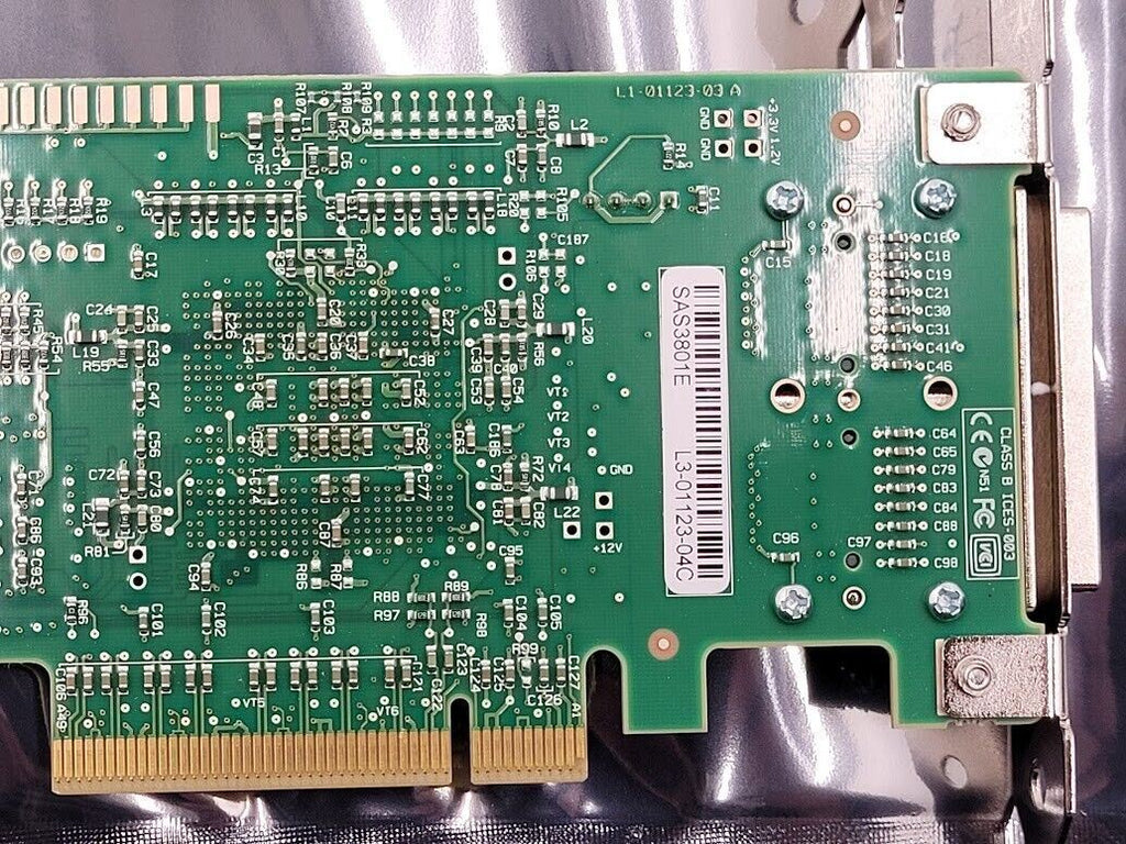 Lot of 2 LSI SAS3801E External SFF-8088 PCI SAS Dual Port HBA Tall Bracket