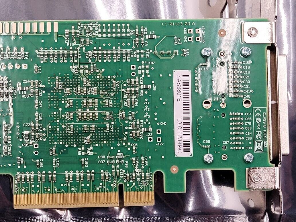 Lot of 2 LSI SAS3801E External SFF-8088 PCI SAS Dual Port HBA Tall Bracket
