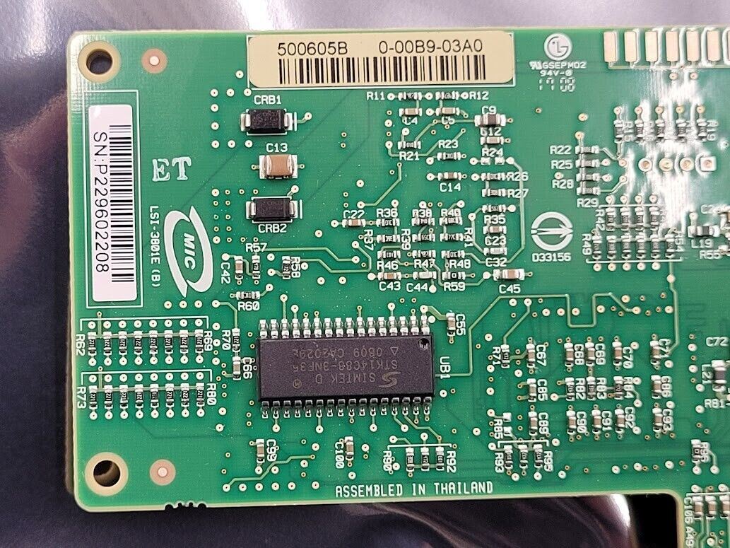 Lot of 2 LSI SAS3801E External SFF-8088 PCI SAS Dual Port HBA Tall Bracket