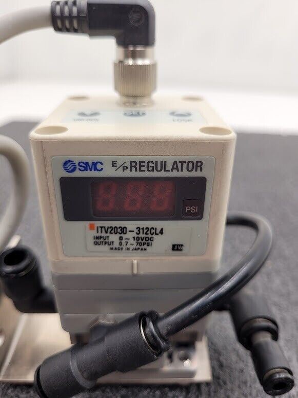 SMC ITV2030-312CL4 Electro Pneumatic Regulator 0-10VDC Input 0.7-70SPI Output