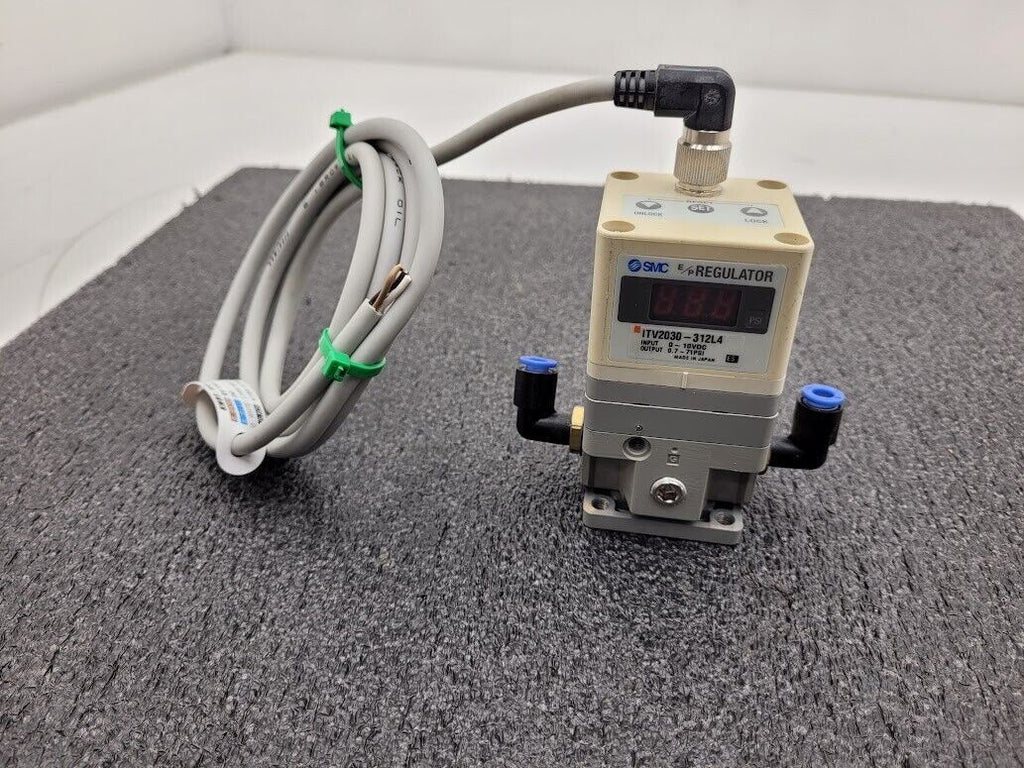 SMC ITV2030-312L4 Electro Pneumatic Regulator 0-10VDC Input 0.7-70SPI Output