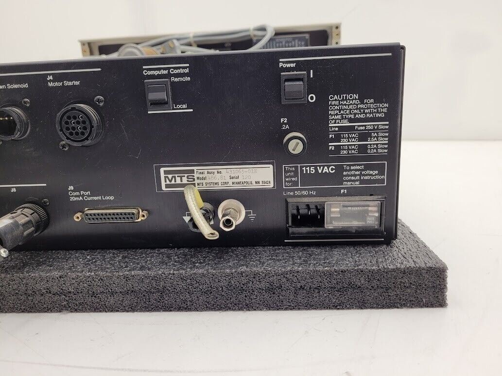 MTS 486.81 Shock System Controller + 488.80 Programmer Pressure Control Unit