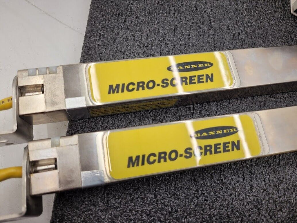 Banner USE2012NP2 & USR2012NP2 MICRO-SCREEN 20" Light Curtain Screen Tested "E"
