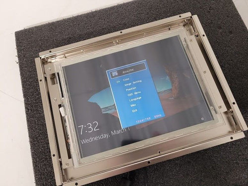 Advantech 10.4in LCD Industrial Monitor SVGA VGA I/F Touch Screen Open Frame LCD
