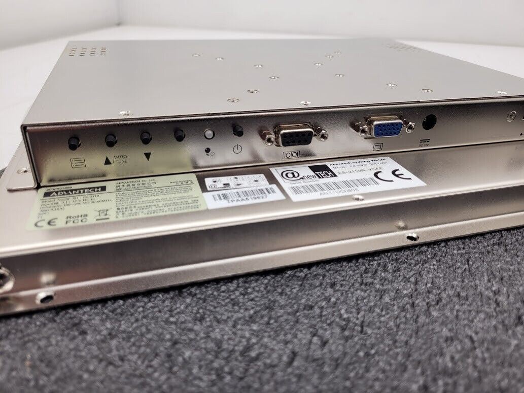 Advantech 10.4in LCD Industrial Monitor SVGA VGA I/F Touch Screen Open Frame LCD