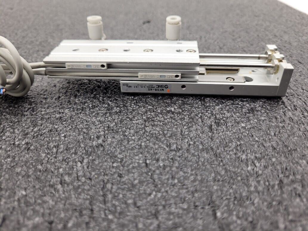 SMC MXS6-40 Pneumatic Dual Rod Cylinder Slide D-M9N Sensors