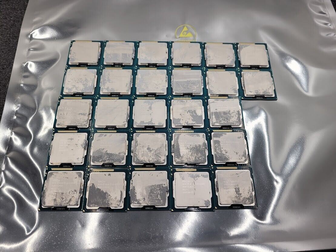 Lot of 27 Intel Xeon E3-1225 v2 SR0PJ 3.20GHz 8MB LGA1155 4 Core CPU Processor
