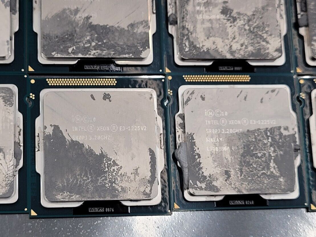 Lot of 27 Intel Xeon E3-1225 v2 SR0PJ 3.20GHz 8MB LGA1155 4 Core CPU Processor
