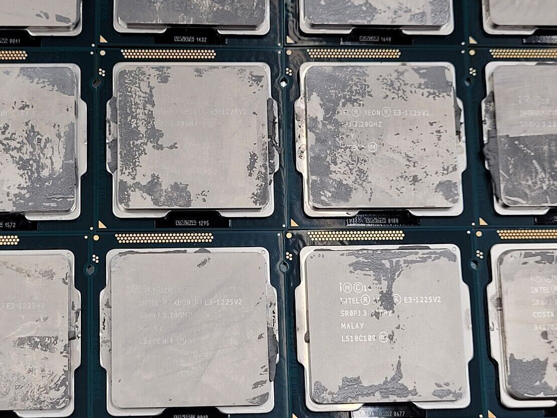 Lot of 27 Intel Xeon E3-1225 v2 SR0PJ 3.20GHz 8MB LGA1155 4 Core CPU Processor