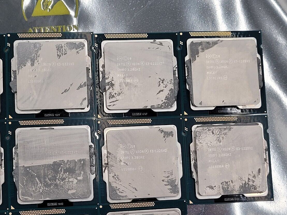 Lot of 27 Intel Xeon E3-1225 v2 SR0PJ 3.20GHz 8MB LGA1155 4 Core CPU Processor