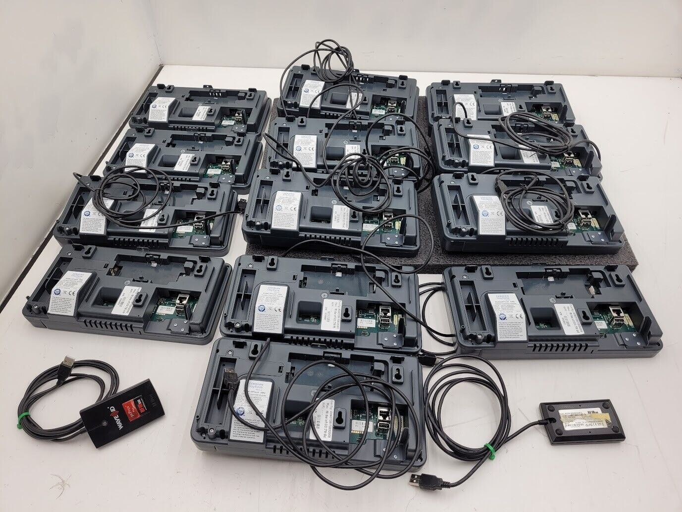 LOT OF 13:  Ceridian Dayforce Touch A8A0108-10032000 DFTouch (WR) w/ USB RFID