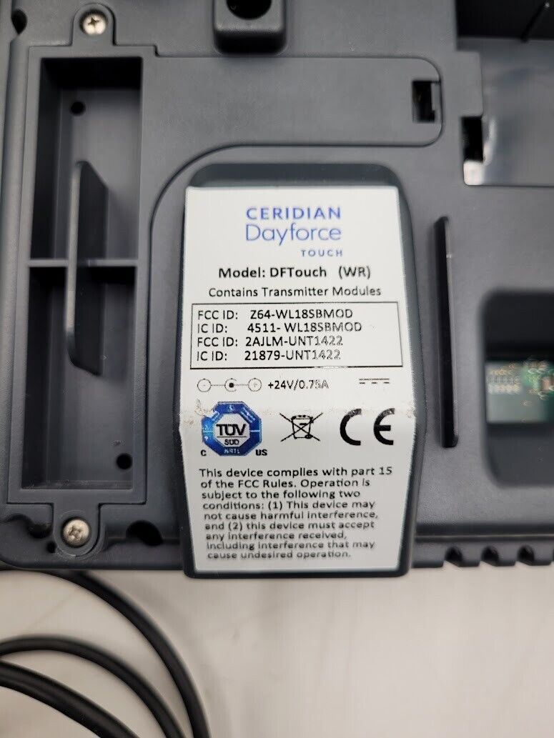 LOT OF 13:  Ceridian Dayforce Touch A8A0108-10032000 DFTouch (WR) w/ USB RFID