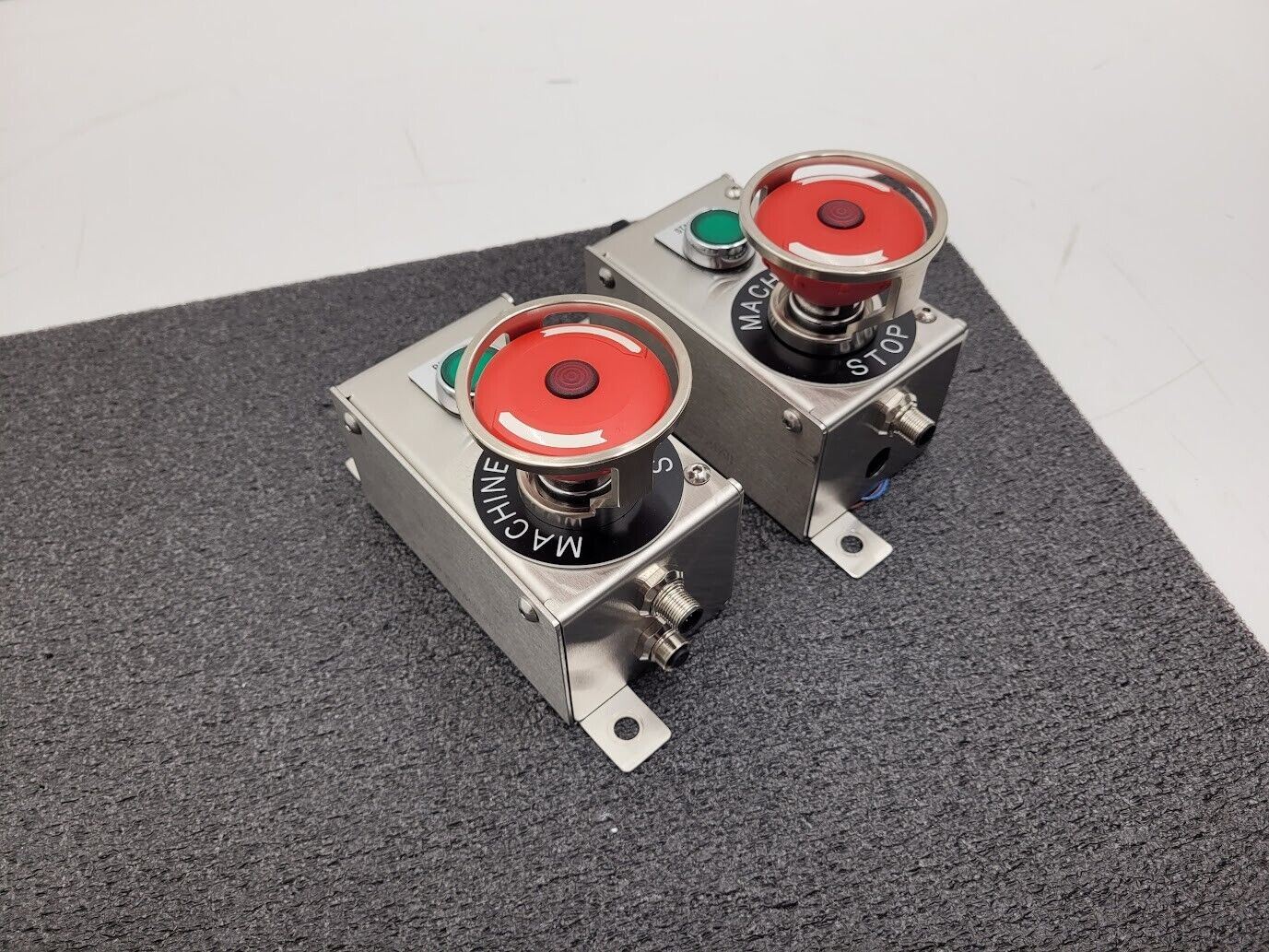 2x Jakab Safety Sprecher + Schuh EMO E-Stop /Start/Reset Assembly w/ ABB Tina 2A