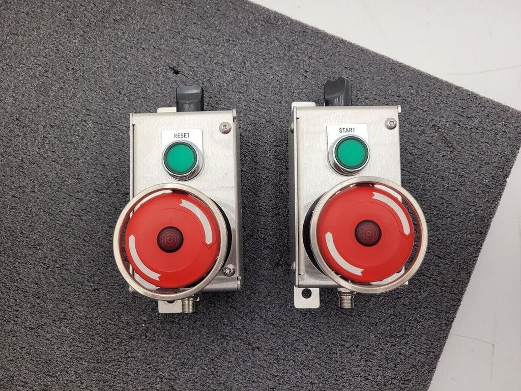 2x Jakab Safety Sprecher + Schuh EMO E-Stop /Start/Reset Assembly w/ ABB Tina 2A