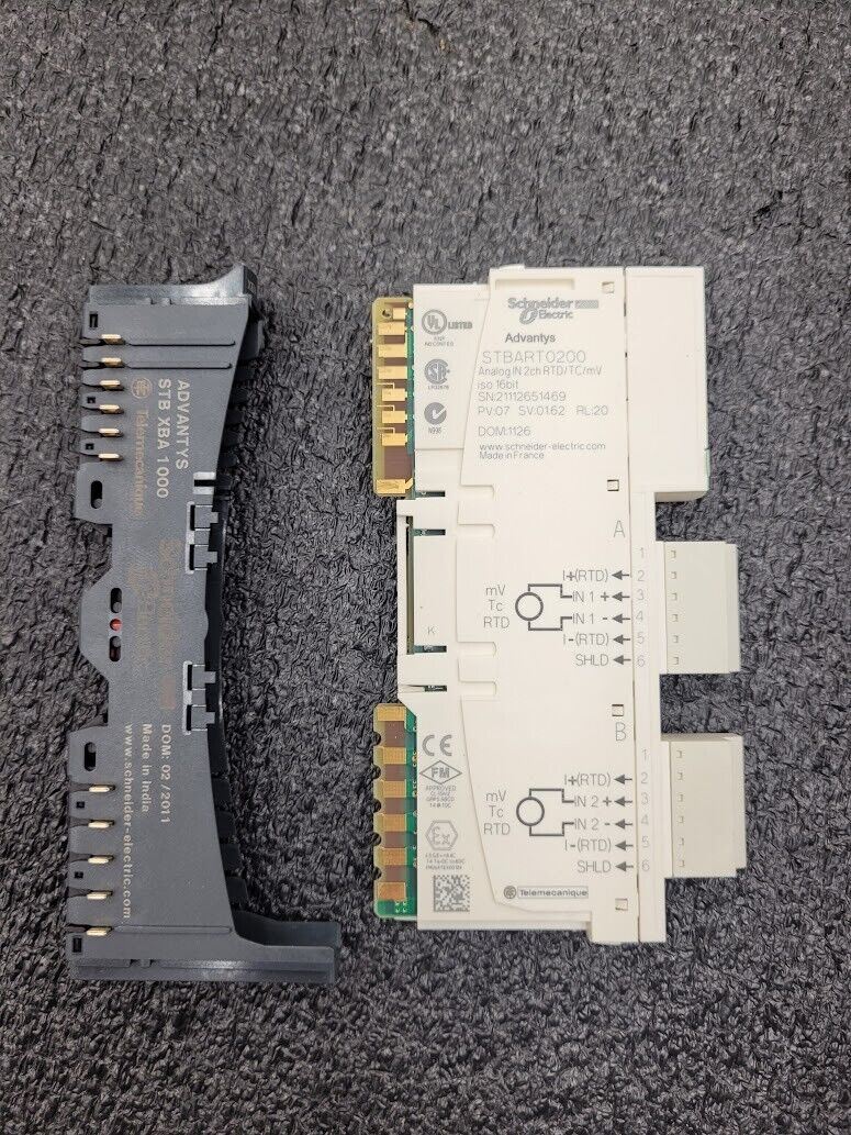 Telemecanique Schneider Electric Advantys STBART0200 Analog Input 2ch RTD/TC/mv