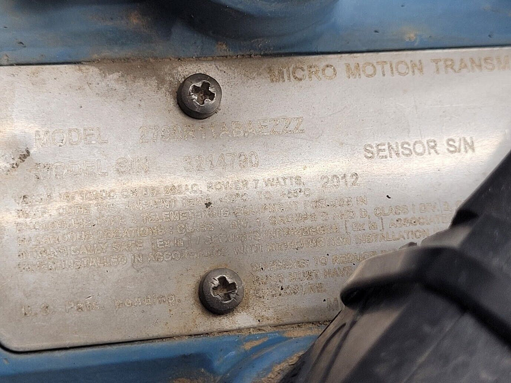 Micro Motion Mass Flow Coriolis Meter Sensor F050S113CQBZEZZZZ +Transmitter 1/2"