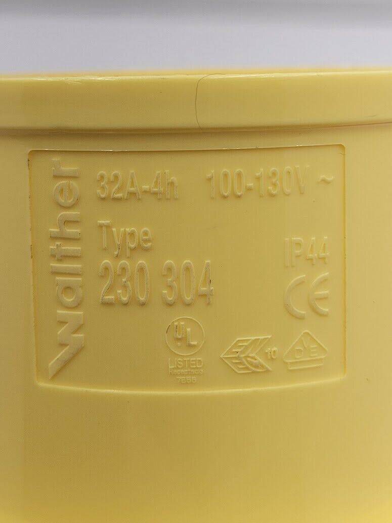 Walther Type 330 304 External Cable Gland Female + Male 230 304 32A-4h 100-130V