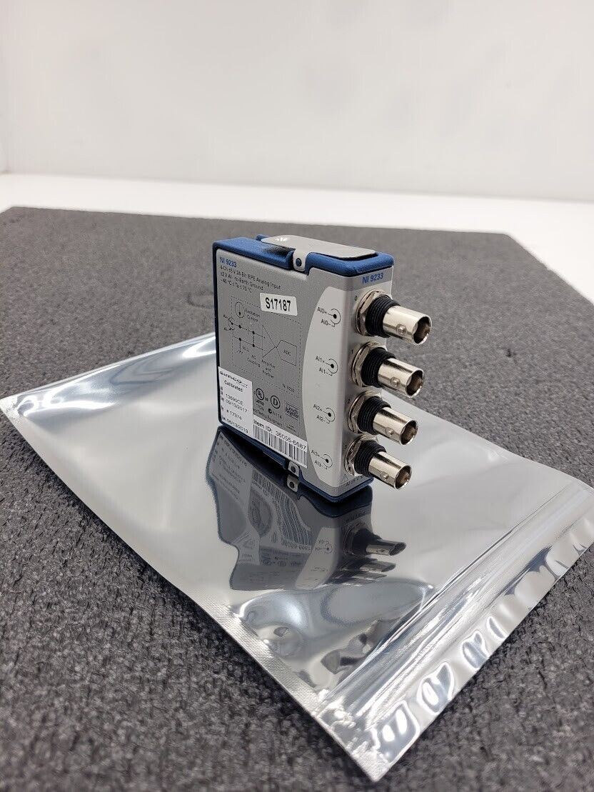 NATIONAL INSTRUMENTS NI 9233 NI-9233 Analog Input Module Tested Working