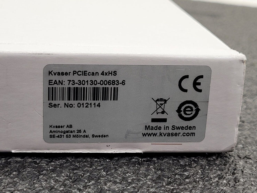 Kvaser PCIEcan 4xHS 73-30130-00683-6 CAN Network PCI CAN FD Card w/ Cable