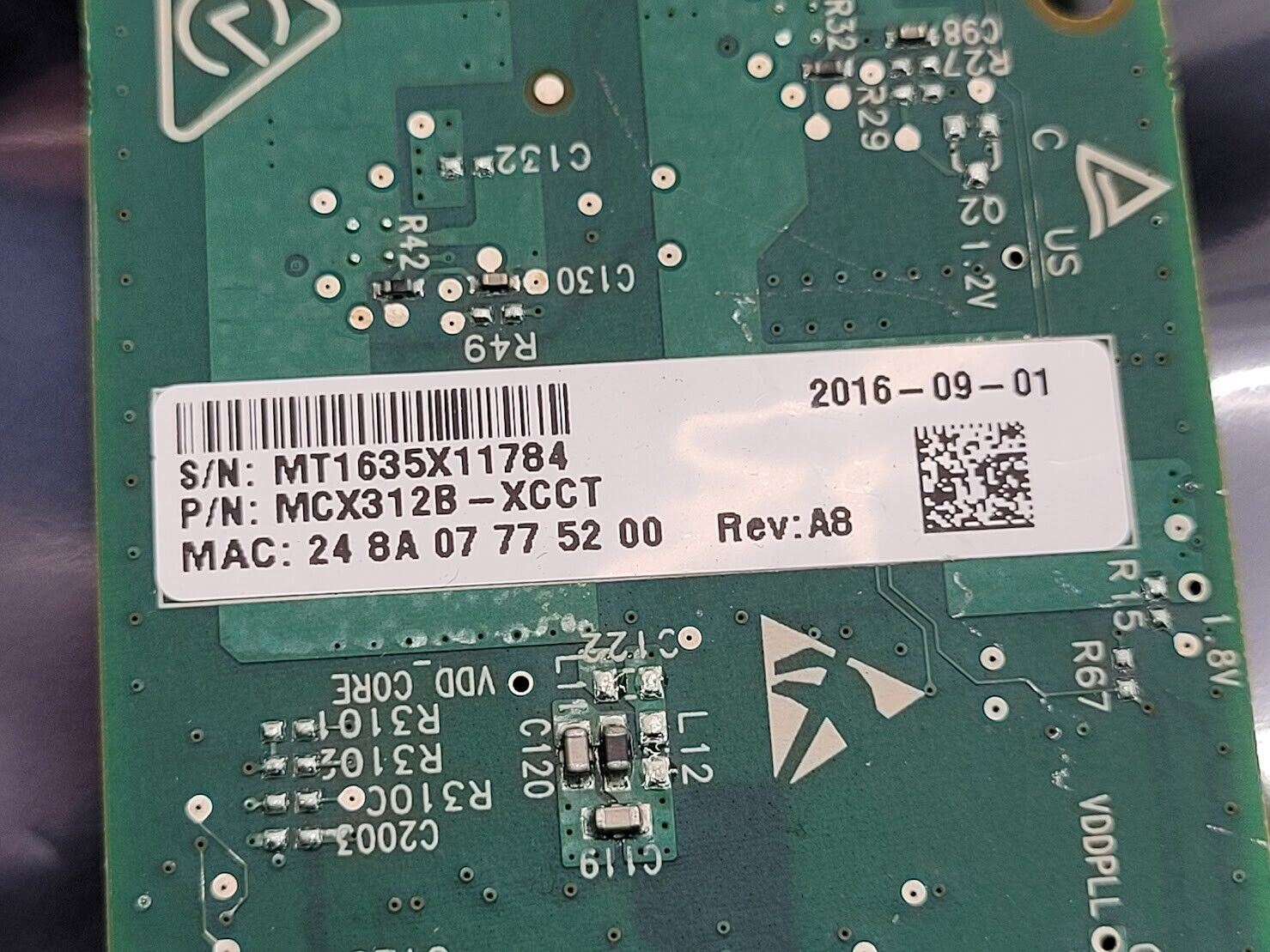 MCX312B-XCCT Mellanox CX312B ConnectX-3 PRO EN 10Gbe NIC Low Profile