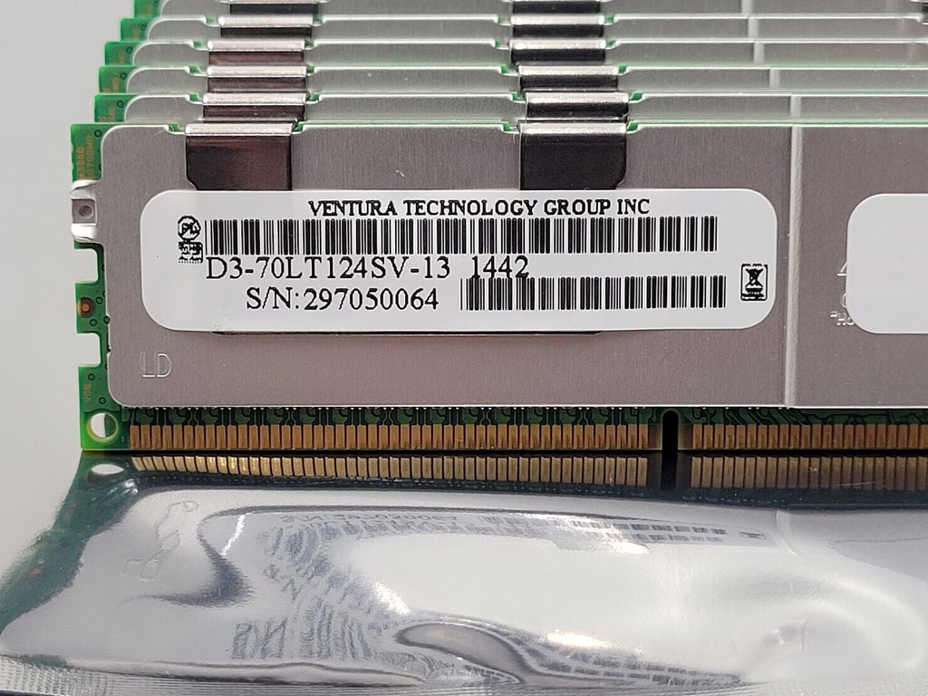 512GB Lot of 16x DDR3 32GB ECC Ventura D3-70LT124SV-13 4Rx4 PC3-14900L Ram