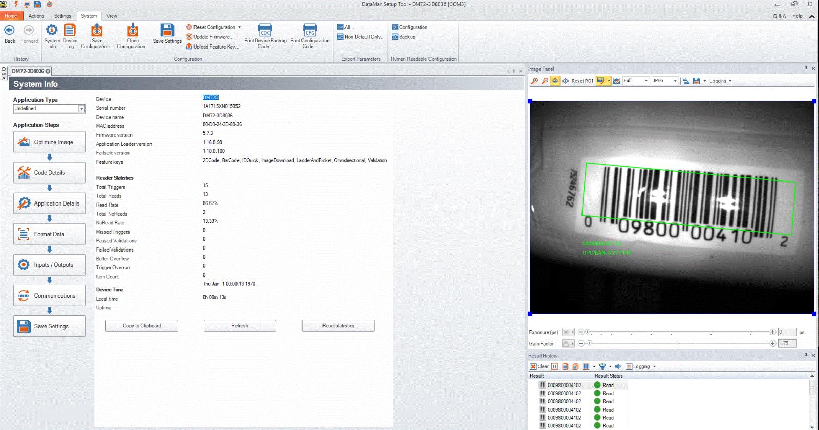 Cognex DM72Q USB Type C 2D 3D Barcode Scanner Tested Working