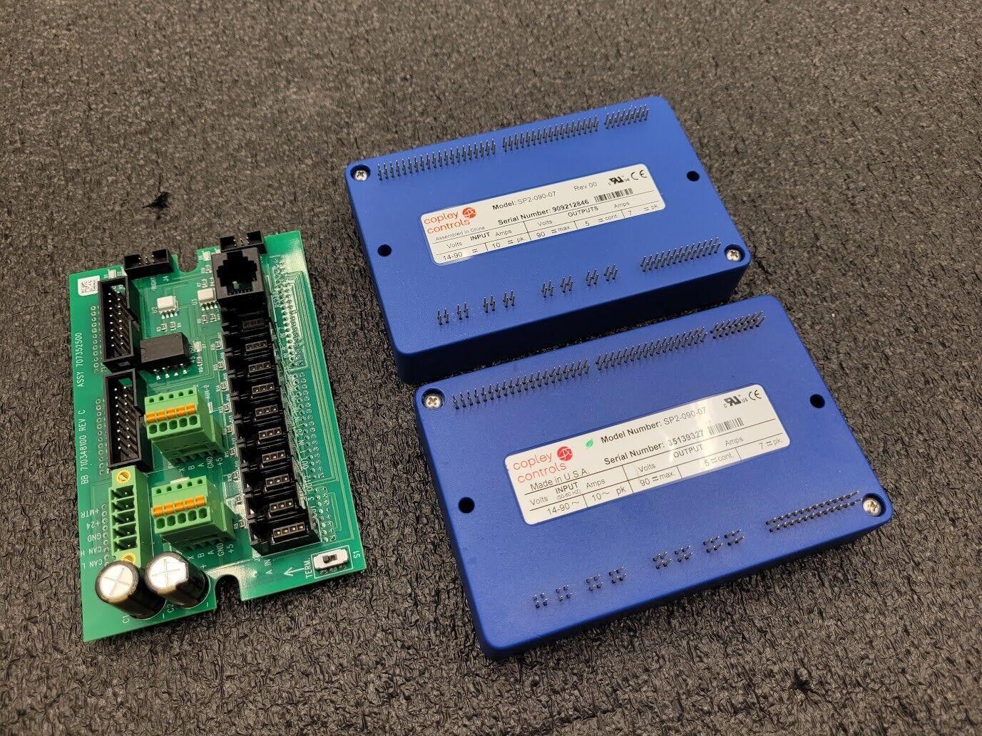 Lot of 2 Copley Controls SP2-090-07 CANopen Stepper Dual Motor Controllers