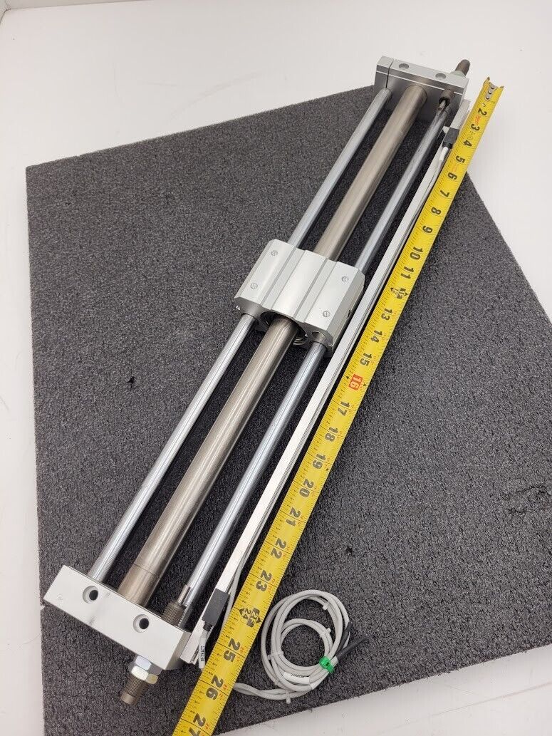 SMC CDY1S25H-510B 100PSI Linear Slide Guide Cylinder w/ D-F79 Sensors, Stops