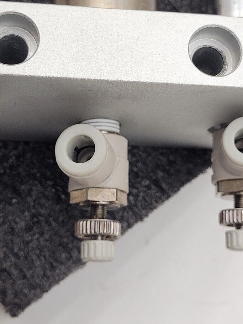 SMC CDY1S25H-510B 100PSI Linear Slide Guide Cylinder w/ D-F79 Sensors, Stops