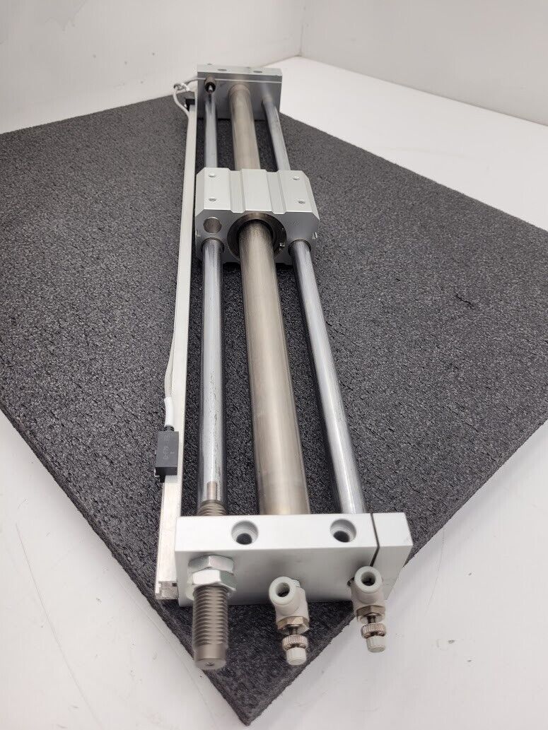 SMC CDY1S25H-510B 100PSI Linear Slide Guide Cylinder w/ D-F79 Sensors, Stops