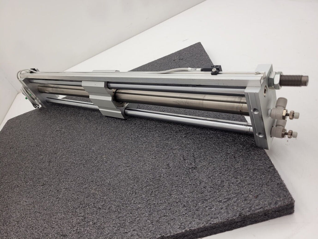 SMC CDY1S25H-510B 100PSI Linear Slide Guide Cylinder w/ D-F79 Sensors, Stops