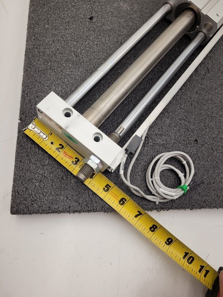 SMC CDY1S25H-510B 100PSI Linear Slide Guide Cylinder w/ D-F79 Sensors, Stops