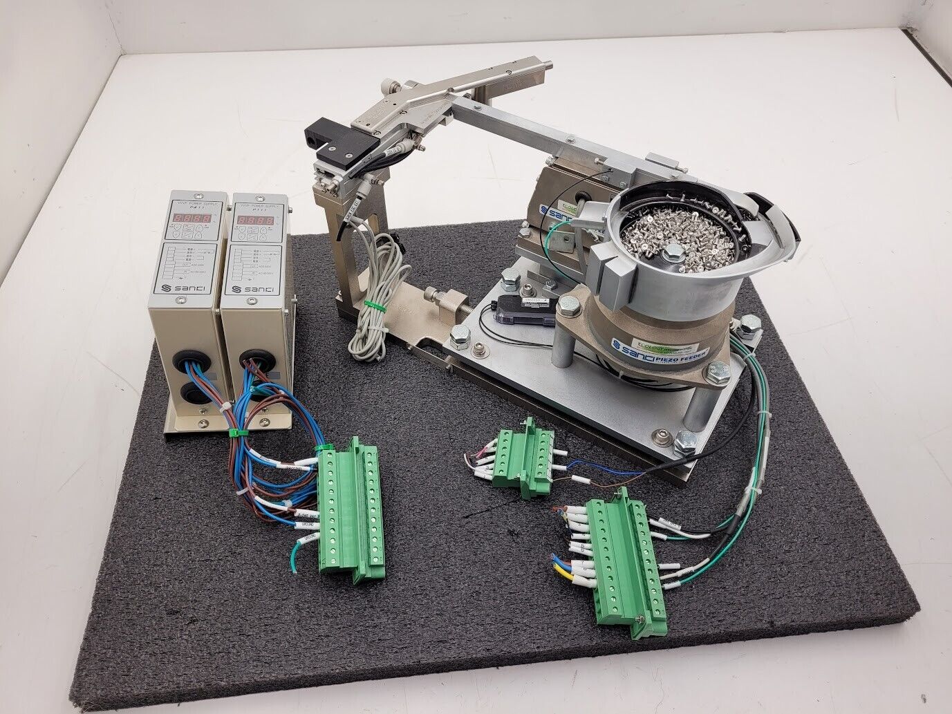 Sanki Piezo Vibratory Feeder Bowl + In-Line Systems PEF-110iL PEF-L25H P1111 x2