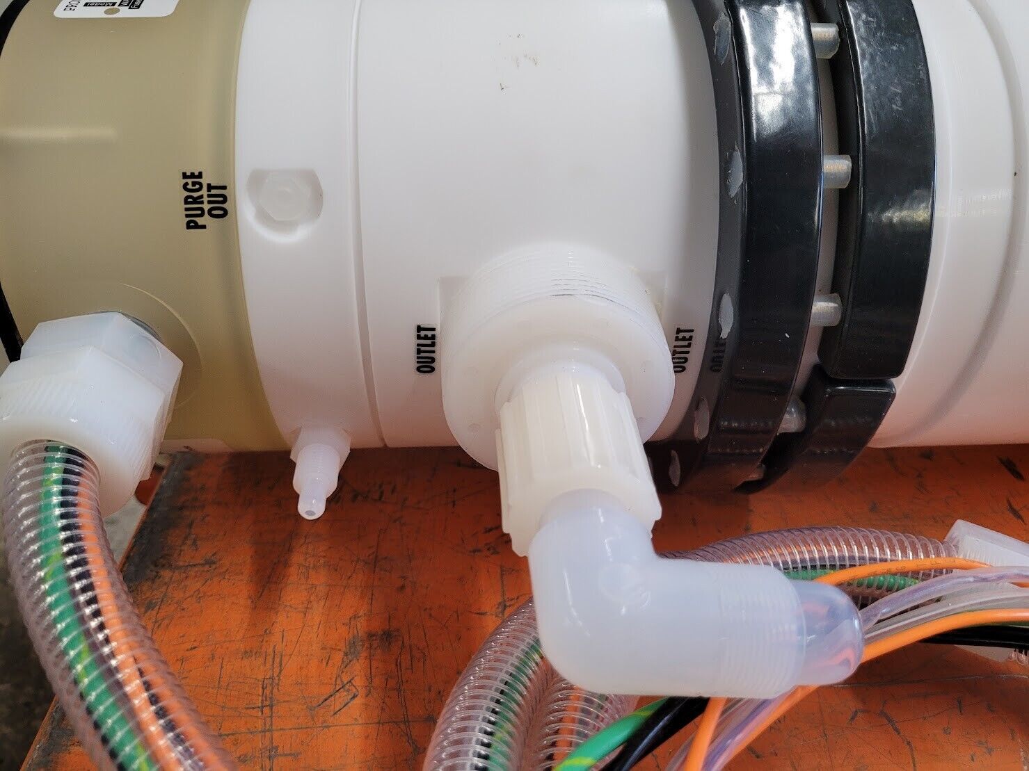 Process Technology Fluoropolymer In-Line Chemical Heater 3000W 3Kw 208V 1Ph